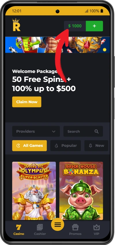 royal reels bonus
