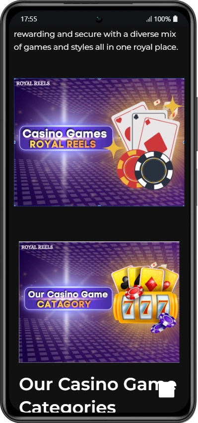 Casino categories Royal Reels