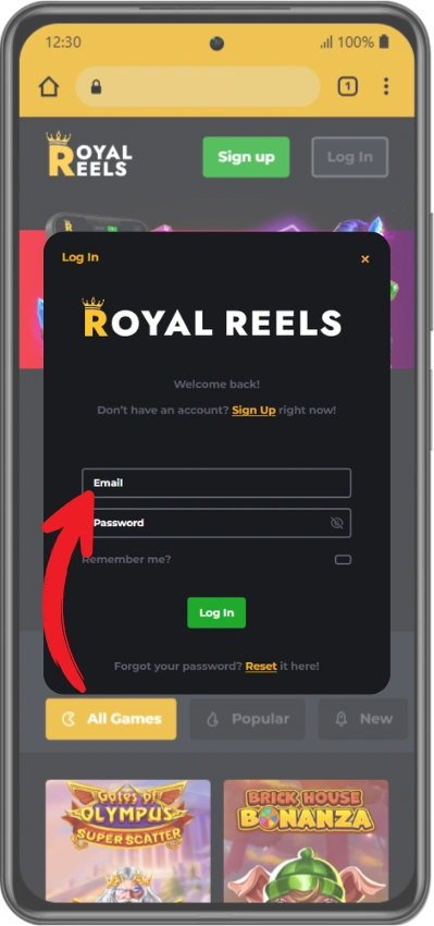 royal reels login apk