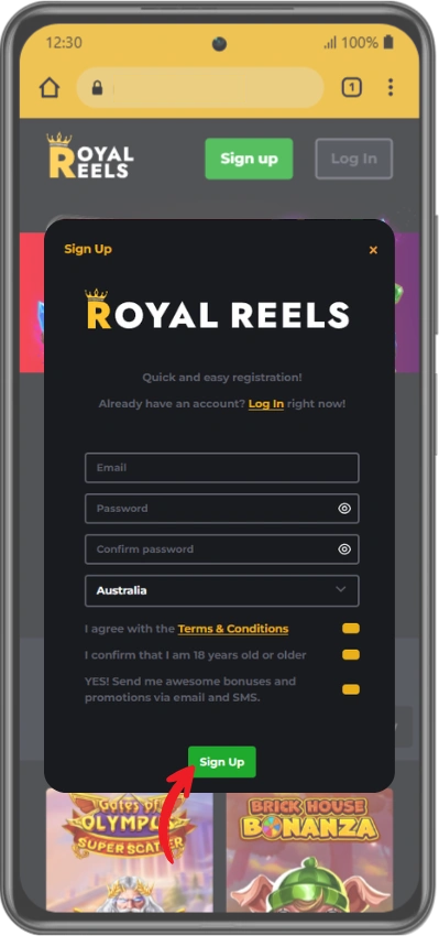 Fill Registration Form