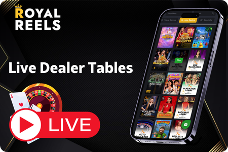 Live Dealer Tables Royal Reels